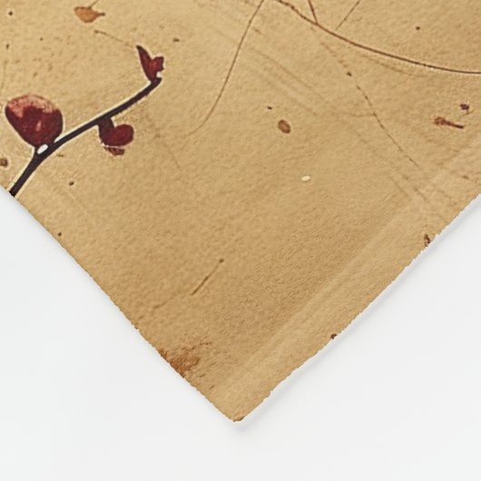  japans kersenbloesem fleece deken (Hoek)