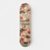  japans kersenbloesem kunst aangepaste naam persoonlijk skateboard (Voorkant)