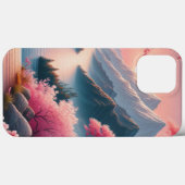 Japans Kersenbloesem Mountain Forest Landschap Case-Mate iPhone Case (Achterkant (horizontaal))