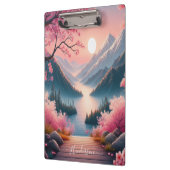 Japans Kersenbloesem Mountain Forest Landschap Klembord (Links)