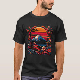  Japans Kersenbloesem Sakura Mount Fuji T-shirt