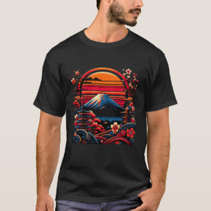  Japans Kersenbloesem Sakura Mount Fuji T-shirt