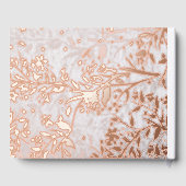 Japans Kersenbloesems Roos Gold Foil Wedding Gastenboek (Achterkant)