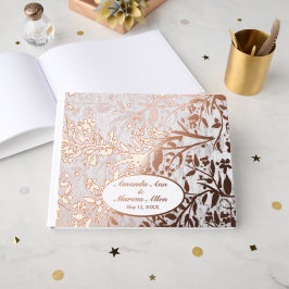 Japans Kersenbloesems Roos Gold Foil Wedding Gastenboek