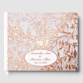 Japans Kersenbloesems Roos Gold Foil Wedding Gastenboek