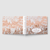 Japans Kersenbloesems Roos Gold Foil Wedding Gastenboek (Volledig)
