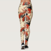 Japans Kersenbloesemwaaierpatroon (5) Leggings (Achterkant)