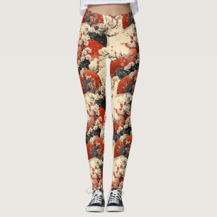 Japans Kersenbloesemwaaierpatroon (5) Leggings