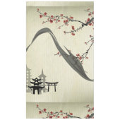 Japans, , kersensbloesem, waterkleur, kunst, tafelkleed (Voorkant)
