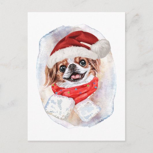 Japans kerstcadeau voor honden feestdagenkaart (Voorkant)