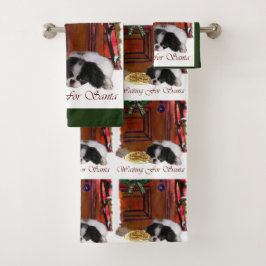 Japans kerstfeest bad handdoek