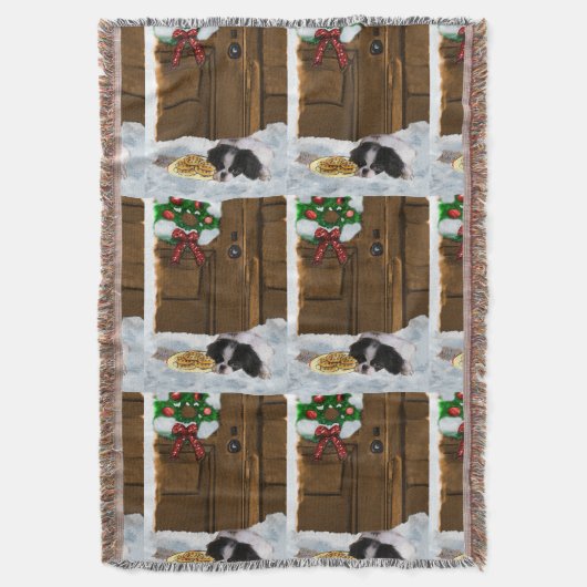 Japans kerstfeest deken (Voorkant Verticaal)