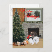 Japans kerstfeest feestdagenkaart (Voorkant / Achterkant)