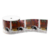 Japans kerstfeest grosgrain lint (Spoel)