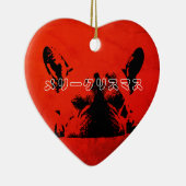 Japans kerstfeest keramisch ornament (Rechts)