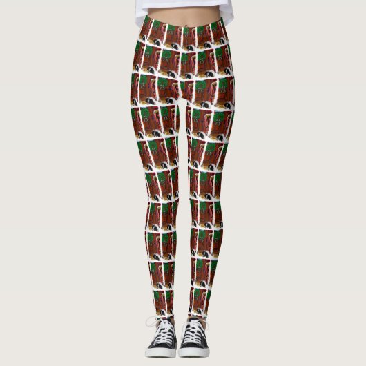 Japans kerstfeest leggings (Voorkant)