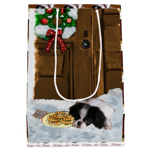 Japans kerstfeest medium cadeauzakje (Achterkant)