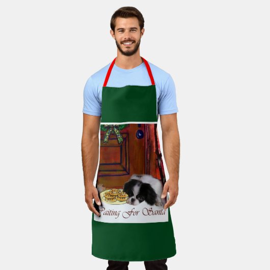 Japans kerstfeest schort (Gedragen)