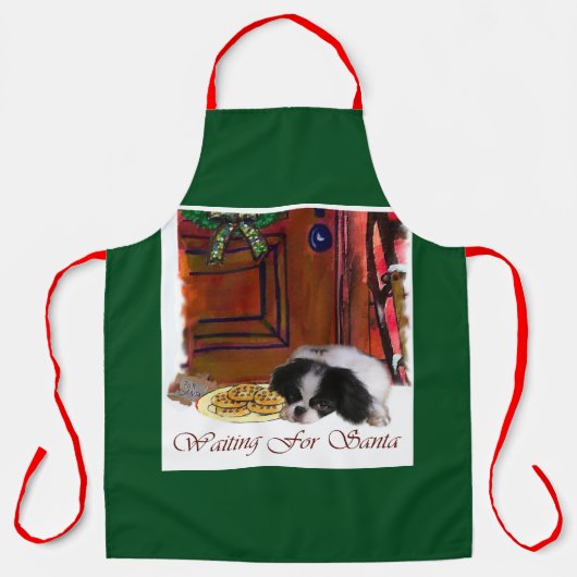 Japans kerstfeest schort (Voorkant)