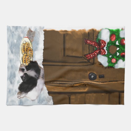 Japans kerstfeest theedoek (Horizontaal)