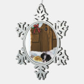 Japans kerstfeest tin sneeuwvlok ornament (Rechts)