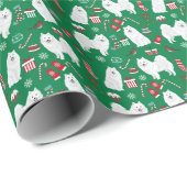 Japans kersthondenpakpapier cadeaupapier (Rol Hoek)