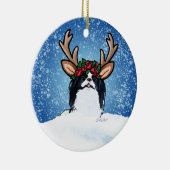 Japans kerstkeramisch Ornament voor het rennen van (Rechts)