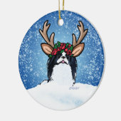 Japans kerstkeramisch Ornament voor het rennen van (Links)