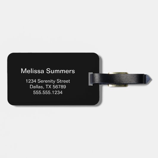 Japans Keukenforel Masker op zwart Bagagelabel (Achterkant horizontaal)