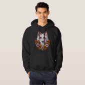 Japans keusune fox hoodie (Voorkant volledig)