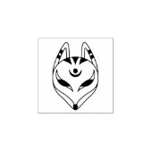 Japans keusune Fox Masker 2 Rubberstempel (Afrduk)