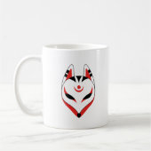 Japans keusune fox-masker koffiemok (Links)