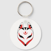 Japans keusune fox-masker sleutelhanger (Achterkant)
