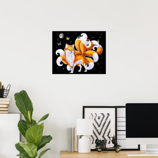 Japans keusune fox poster (Thuiskantoor)