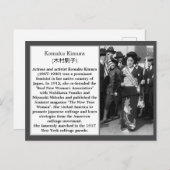 Japans kiesrecht Komaku Kimura Womens Rights Briefkaart (Voorkant / Achterkant)