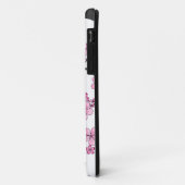 Japans Kimono Black en White Pink Sakura Case-Mate iPhone Case (Achterkant/links)