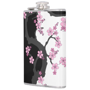 Japans Kimono Black en White Pink Sakura Heupfles