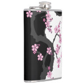 Japans Kimono Black en White Pink Sakura Heupfles (Rechts)
