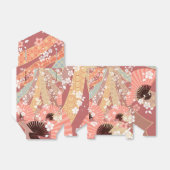 Japans Kimono Bloemenpatroon Bedankdoosjes (Uitgevouwen)