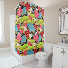 Japans Kimono Fabric gestileerd Shower-gordijn Douchegordijn