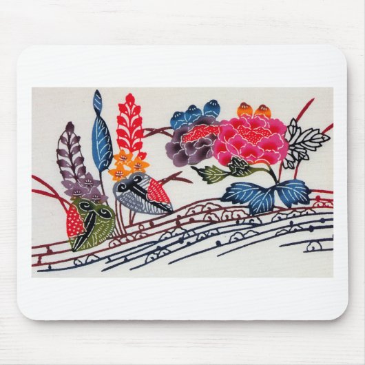  Japans KIMONO Floral Pattern Muismat (Voorkant)