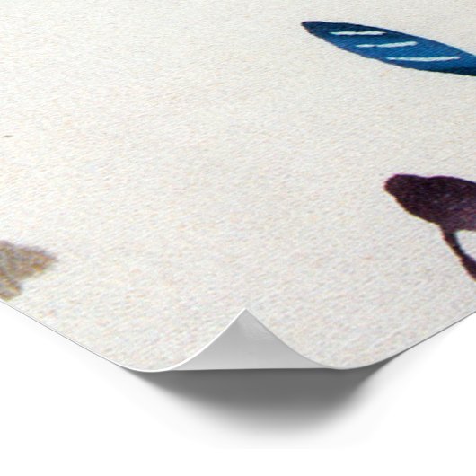  Japans KIMONO Floral Pattern Poster (Hoek)