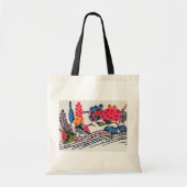  Japans KIMONO Floral Pattern Tote Bag (Voorkant)