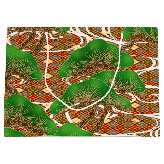 Japans Kimono model Gift Bag Groot Cadeauzakje (Voorkant)