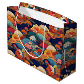 Japans Kimono-model Gift tas Groot Cadeauzakje (Achterkant Gekanteld)
