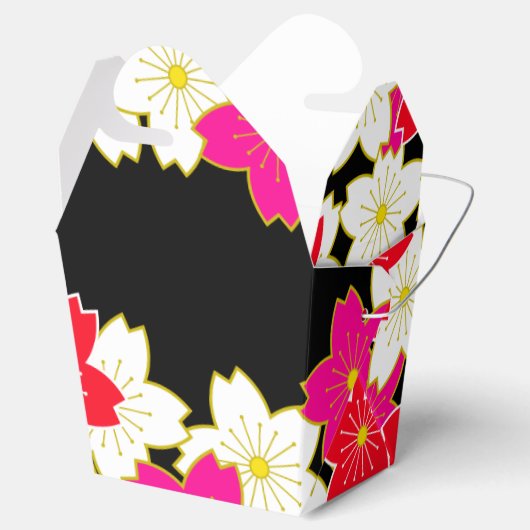 Japans Kimono-patroon Gift bag SAKURA Bedankdoosjes (Geopend)