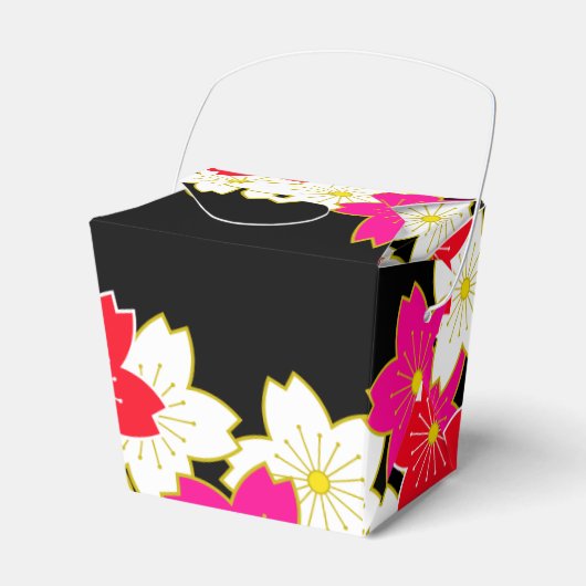 Japans Kimono-patroon Gift bag SAKURA Bedankdoosjes (Voorkant Zijde)