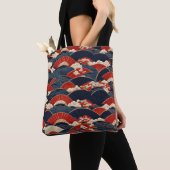 Japans kimono patroon herhalen tote bag (Dichtbij)