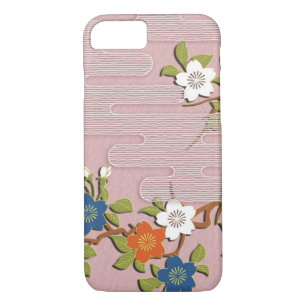 Japans kimono-patroon - nevel en kersenbloesems Case-Mate iPhone case