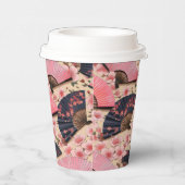 Japans Kimono-patroon Papieren Bekers (Rechts)